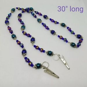 Beaded mask lanyard